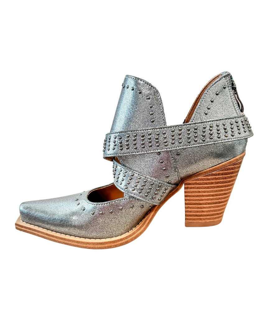 Fiona Ankle Boot in Silver - The Edit LLC