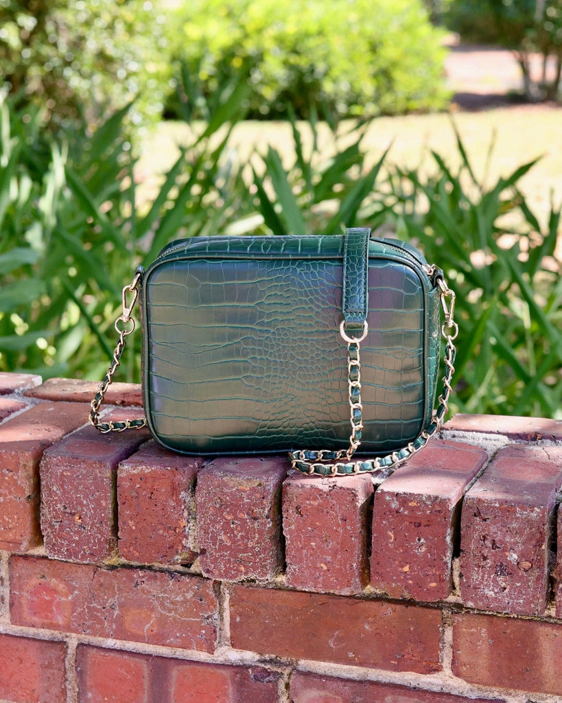 Fiona Crossbody Hunter Green EC: Default - The Edit LLC