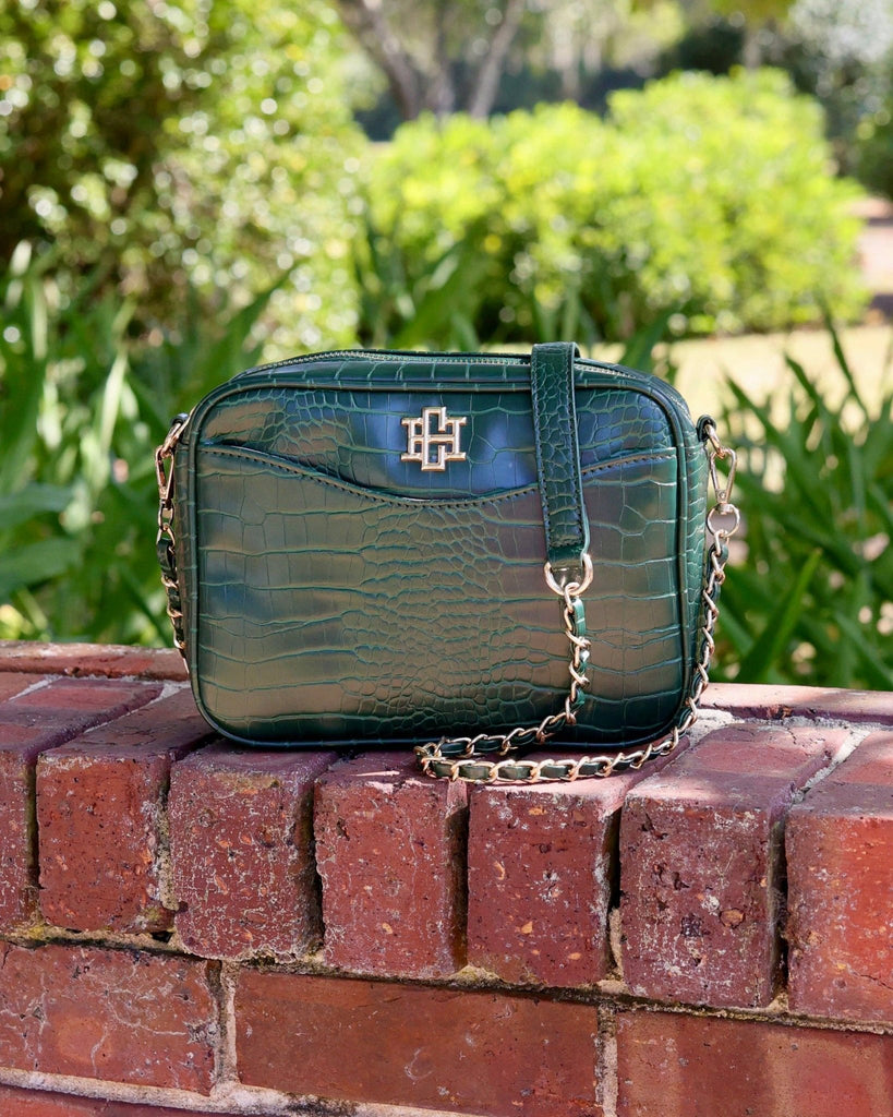 Fiona Crossbody Hunter Green EC: Default - The Edit LLC