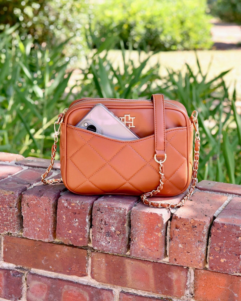 Fiona Crossbody Saddle LD: Default - The Edit LLC