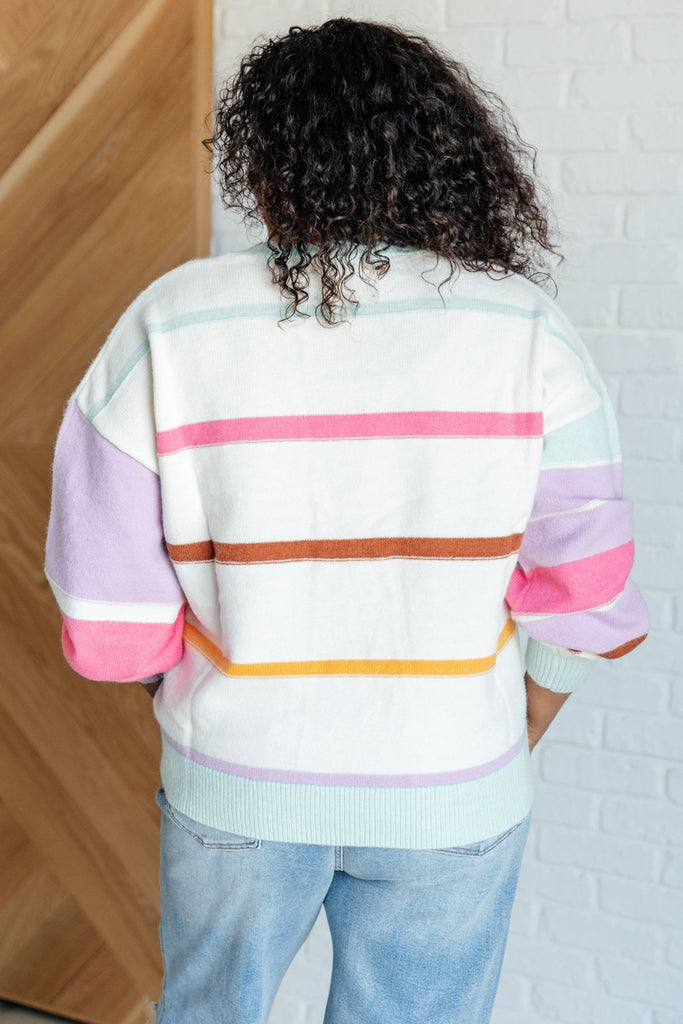 Flawless Features Striped Sweater - The Edit LLC