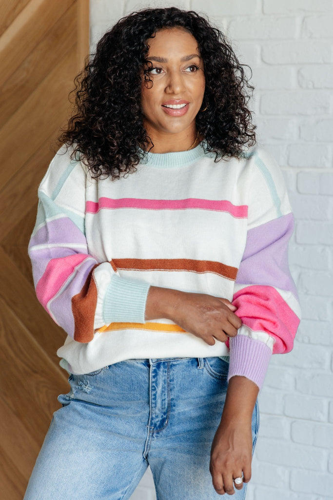 Flawless Features Striped Sweater - The Edit LLC