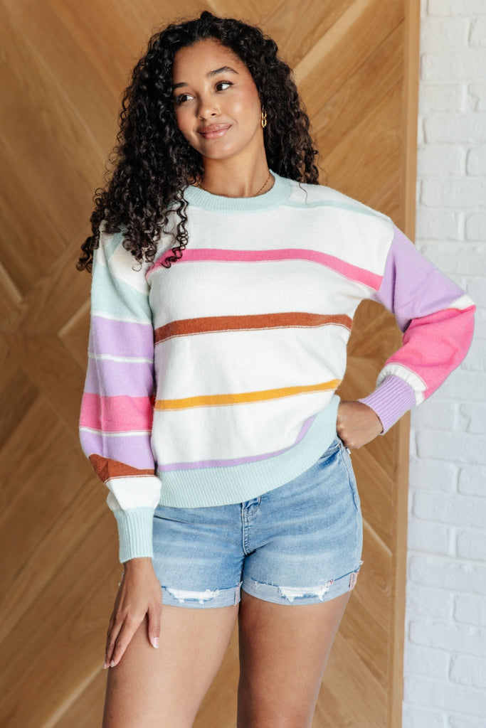 Flawless Features Striped Sweater - The Edit LLC