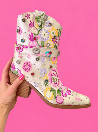 Florence Embellished Boots - The Edit LLC