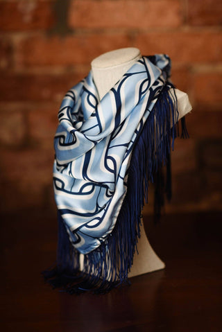 Game Day Fringe Scarf: Maroon and Black - The Edit LLC
