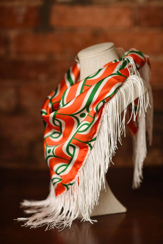 Game Day Fringe Scarf: Maroon and Black - The Edit LLC