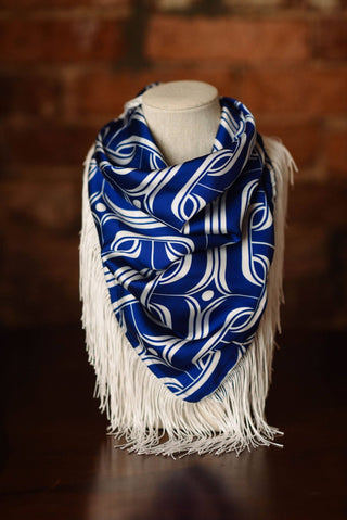 Game Day Fringe Scarf: Maroon and Black - The Edit LLC