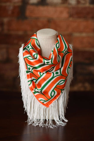 Game Day Fringe Scarf: Maroon and Black - The Edit LLC