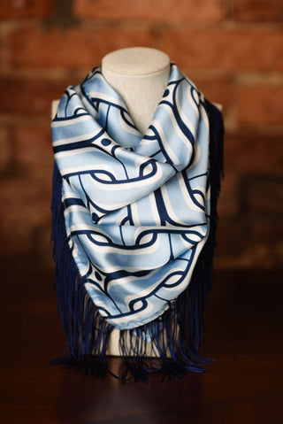 Game Day Fringe Scarf: Maroon and Black - The Edit LLC
