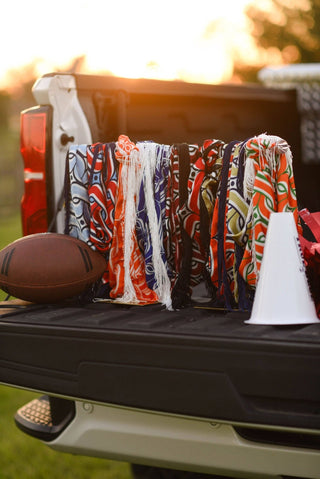 Game Day Fringe Scarf: Maroon and Black - The Edit LLC