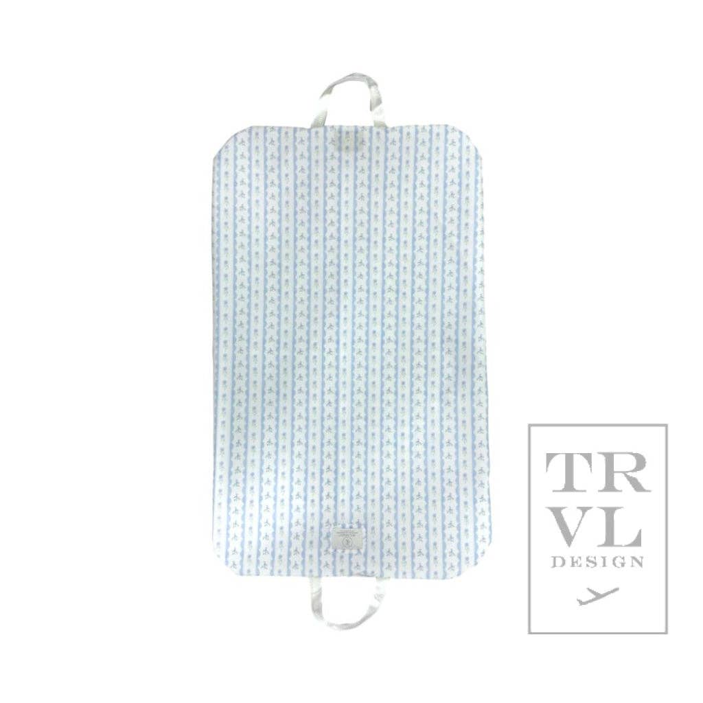 Garment Bag - Ribbon Floral Blue *New!: Ribbon Floral Blue - The Edit LLC