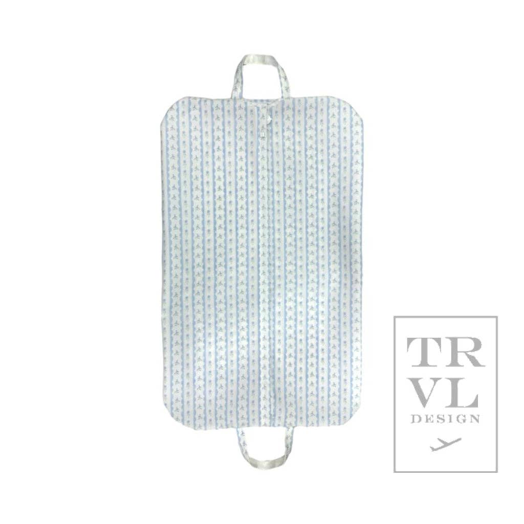 Garment Bag - Ribbon Floral Blue *New!: Ribbon Floral Blue - The Edit LLC