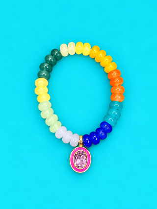 Gem Pendent Bracelet - The Edit LLC
