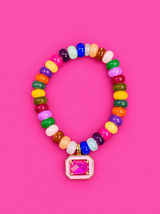 Gem Pendent Bracelet - The Edit LLC