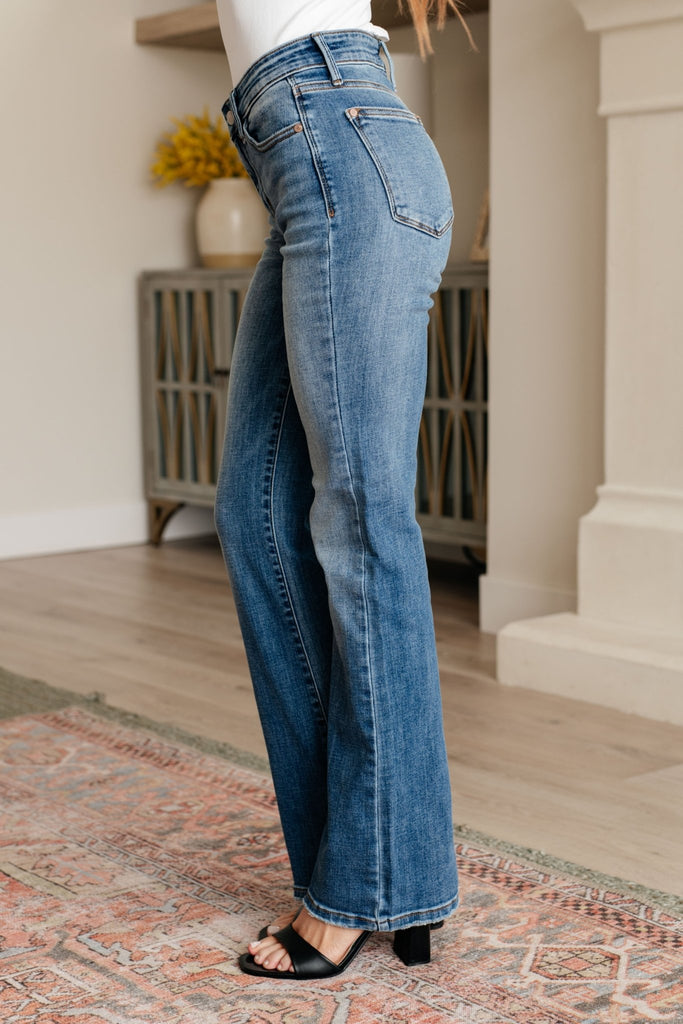 Genevieve Mid Rise Vintage Bootcut Jeans - The Edit LLC