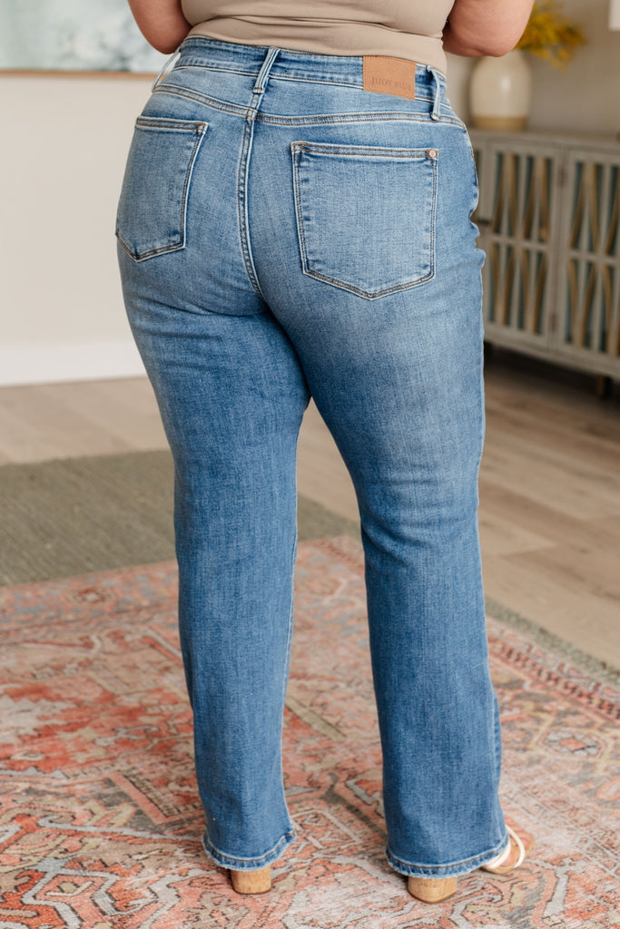 Genevieve Mid Rise Vintage Bootcut Jeans - The Edit LLC