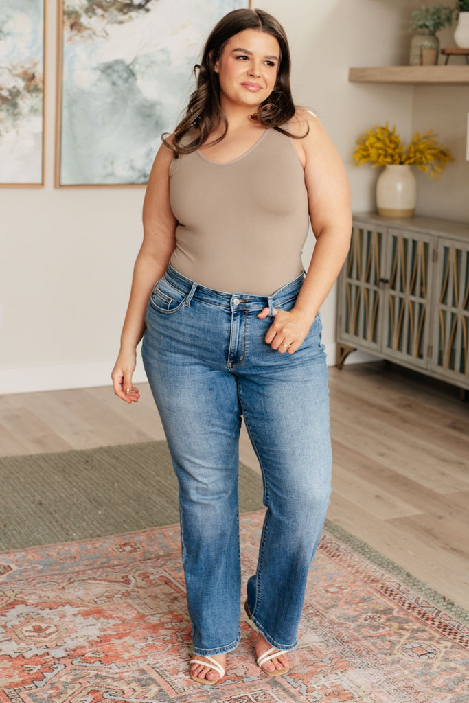 Genevieve Mid Rise Vintage Bootcut Jeans - The Edit LLC