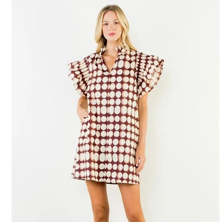 Geometric Short Dress - The Edit LLC