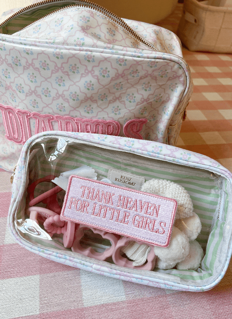 Girl: Thank Heaven - Medium Clear Bag - The Edit LLC