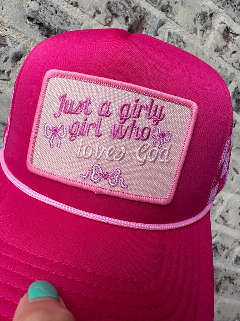 Girl Who Loves Jesus Trucker Hat - The Edit LLC