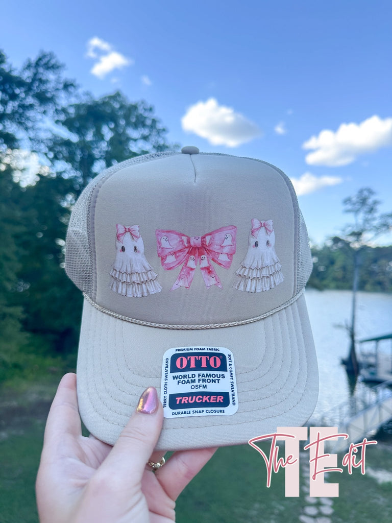 Girly Spooky Trucker Hat - The Edit LLC