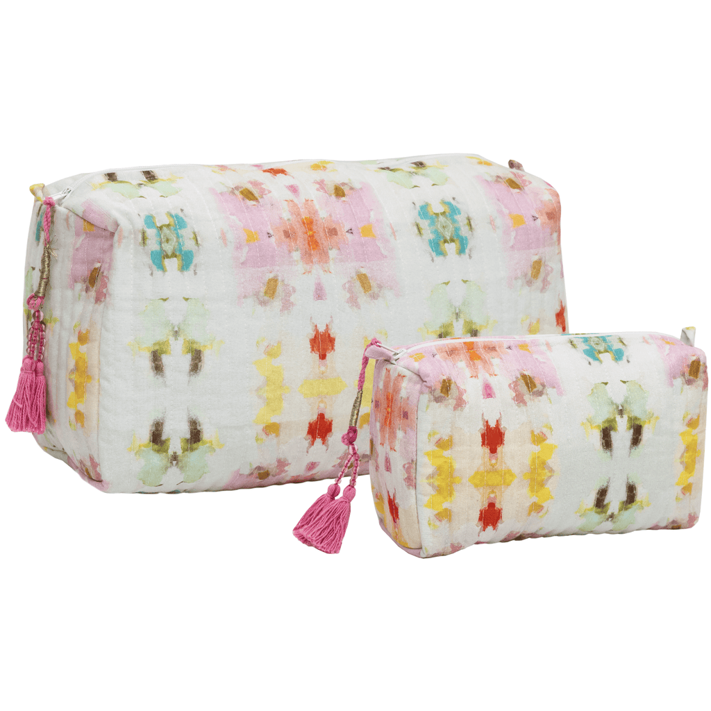 Giverny Small Cosmetic Bag: Small (7"x2.5"x4") - The Edit LLC