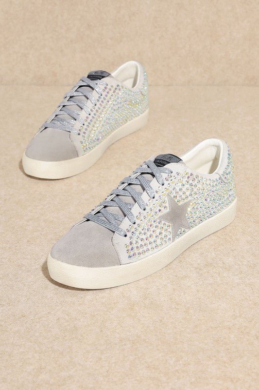 Glam Rhinestone Star Sneakers - The Edit LLC