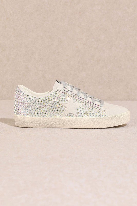 Glam Rhinestone Star Sneakers - The Edit LLC