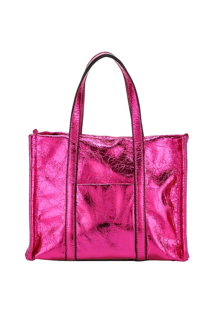 Glossy Square Tote Bag: FU - The Edit LLC