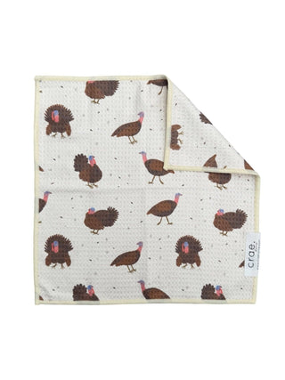 Gobbler: Double-Sided Washcloth: White / Washcloth (12 x 12 in) - The Edit LLC