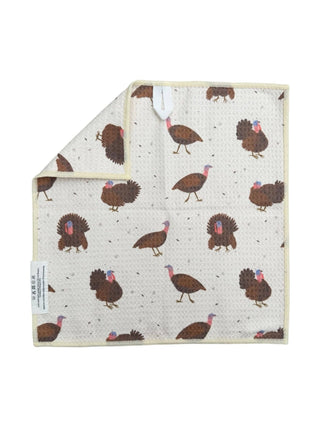 Gobbler: Double-Sided Washcloth: White / Washcloth (12 x 12 in) - The Edit LLC