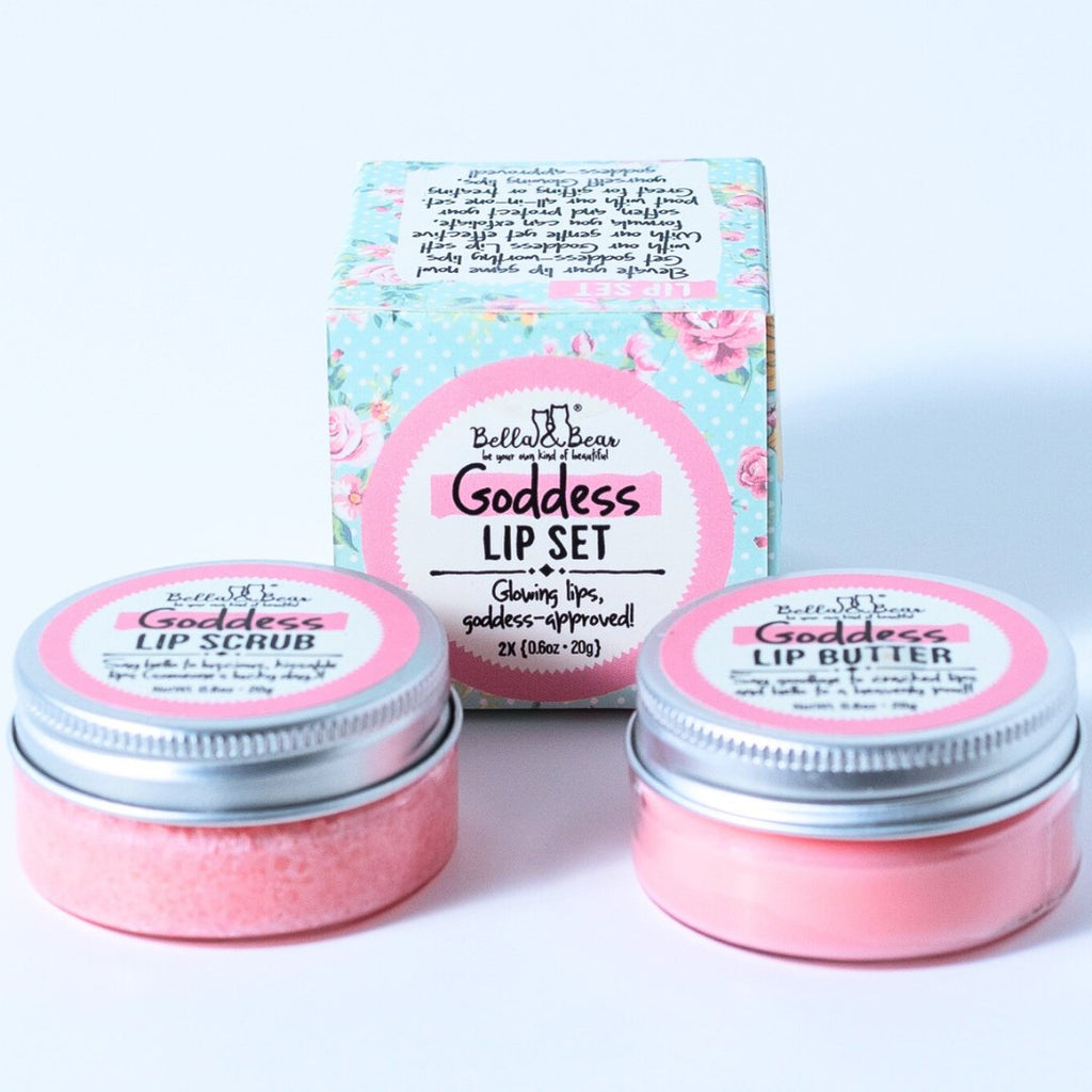 Goddess Lip Set | Lip Scrub & Lip Butter | Gift Set - The Edit LLC