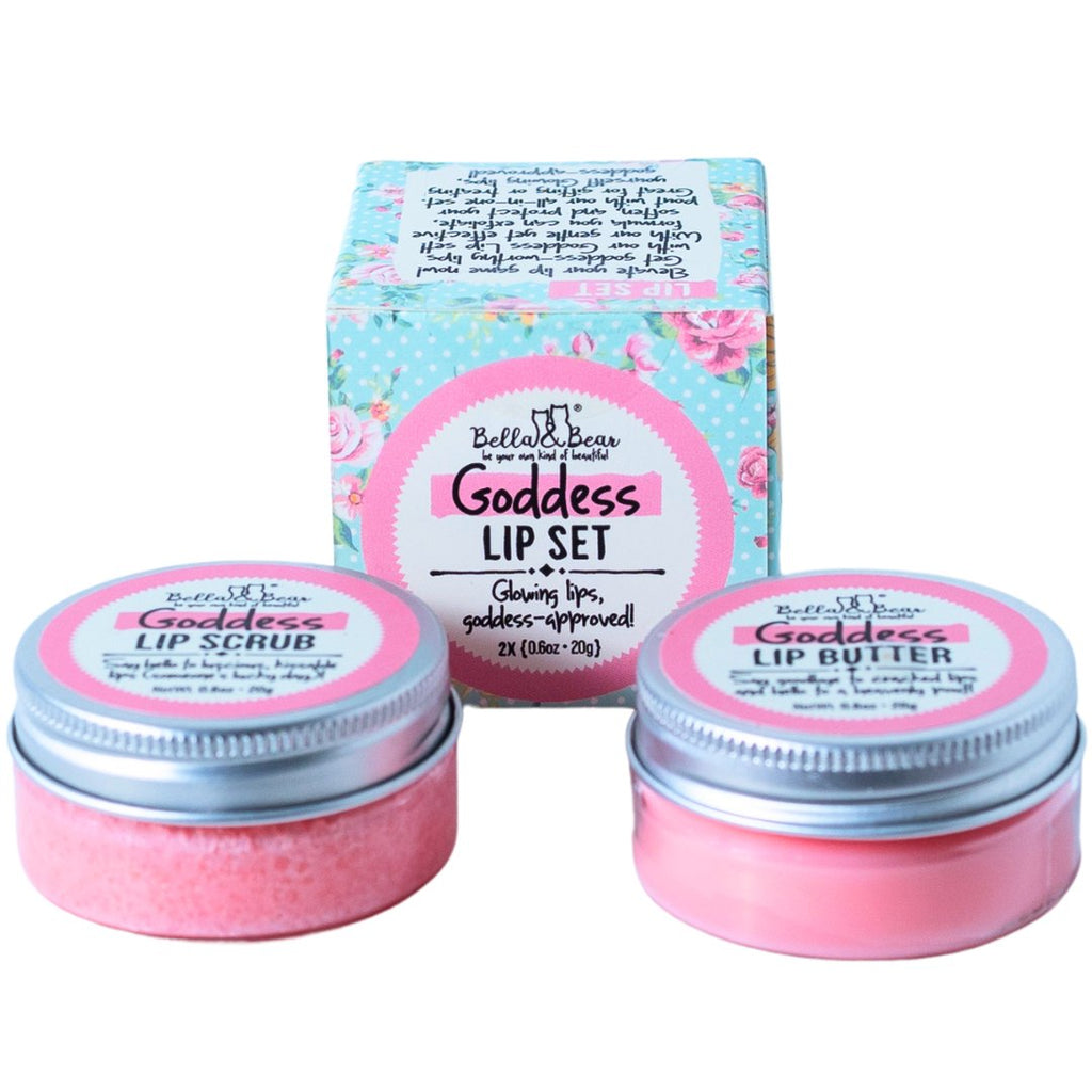 Goddess Lip Set | Lip Scrub & Lip Butter | Gift Set - The Edit LLC