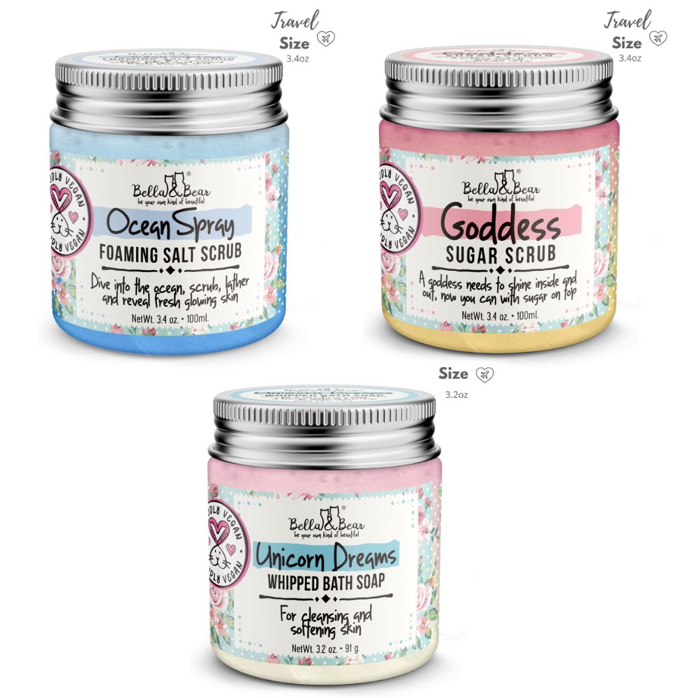 Goddess Sugar Scrub, Body Scrub Mini | Stocking Stuffer - The Edit LLC