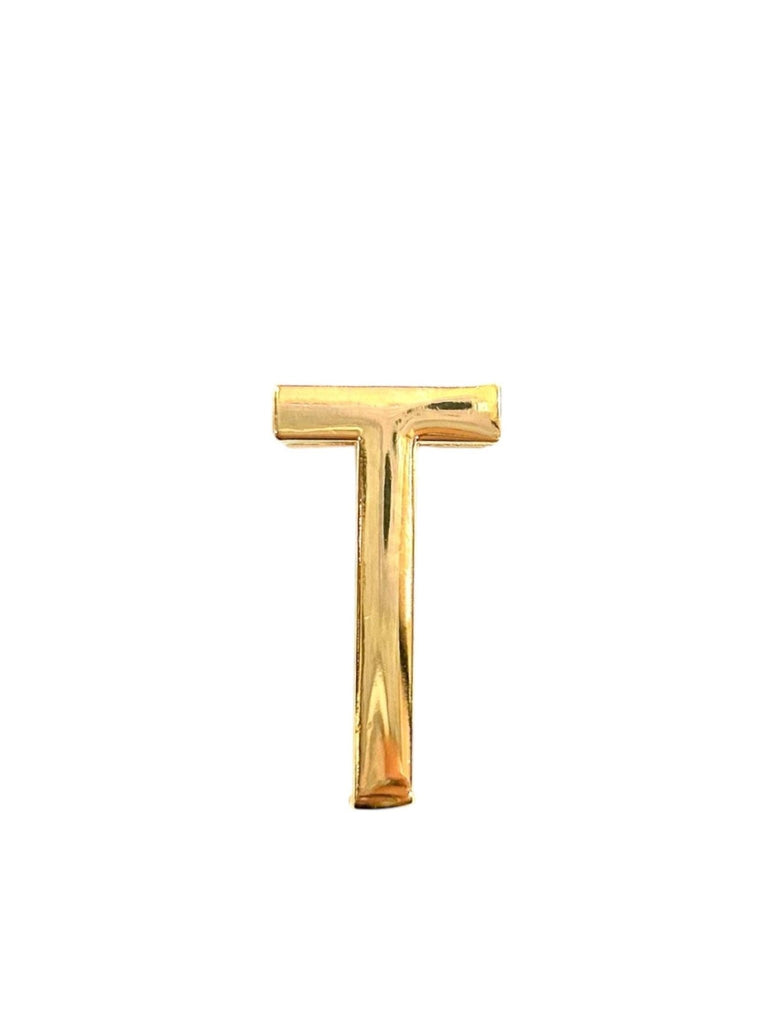 GOLD CHARM LETTER (T) - The Edit LLC