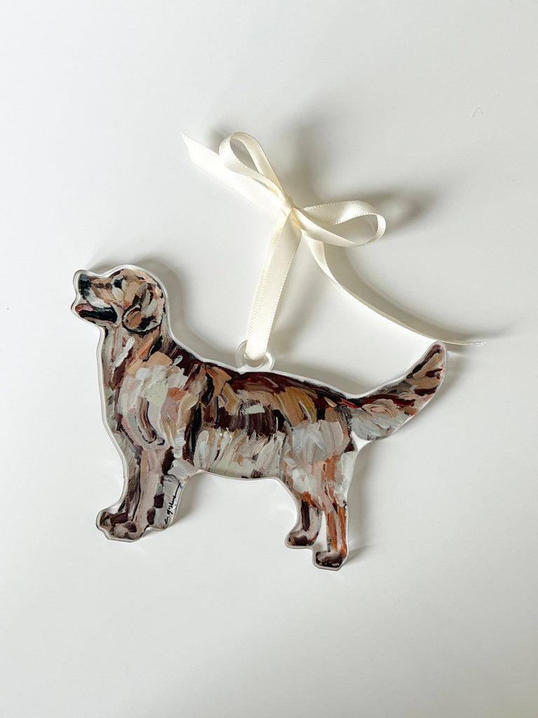 "Golden Retriever Dark" ornament - The Edit LLC