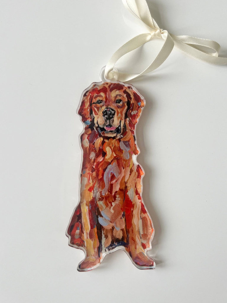 "Golden Retriever Red" ornament - The Edit LLC