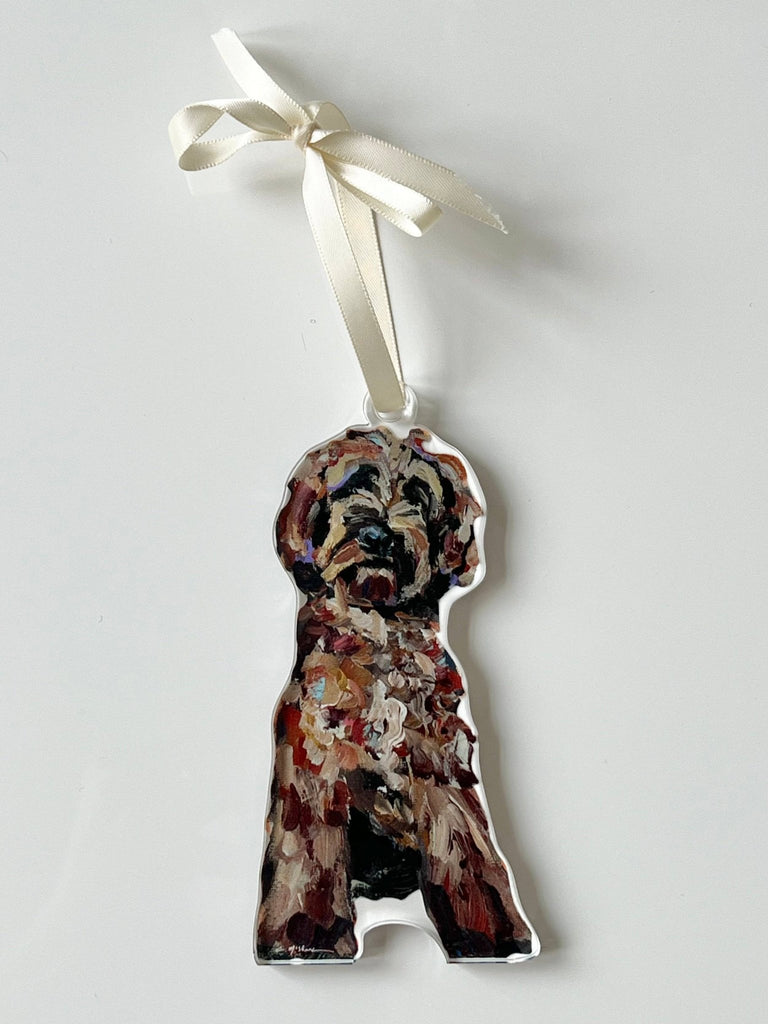 "Goldendoodle Red" ornament - The Edit LLC