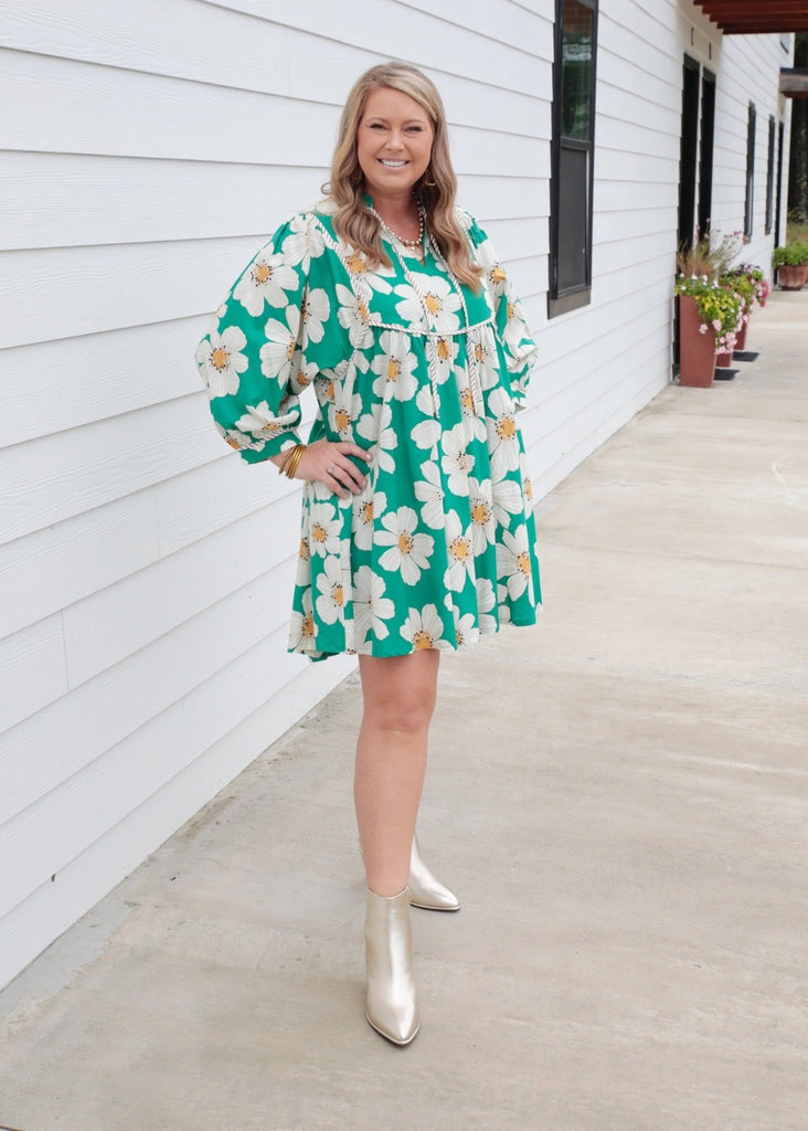 Green Marigold Dress - The Edit LLC