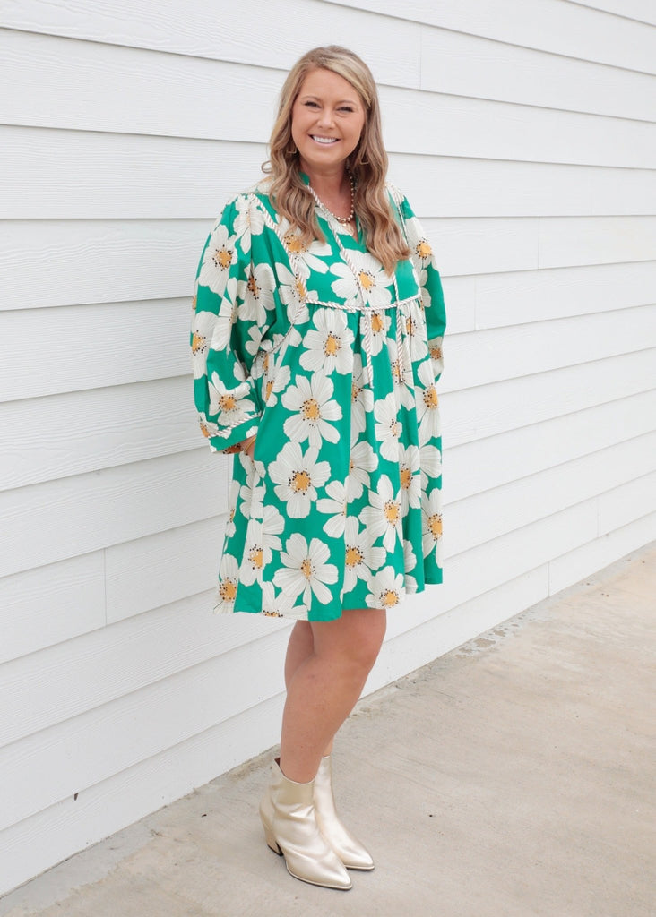 Green Marigold Dress - The Edit LLC