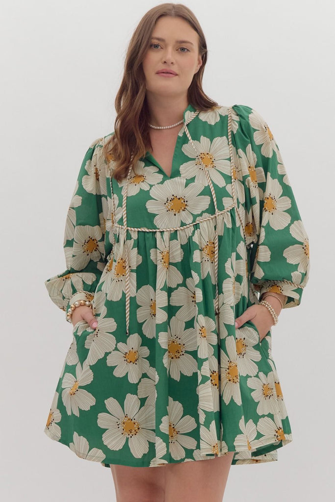 Green Marigold Dress - The Edit LLC