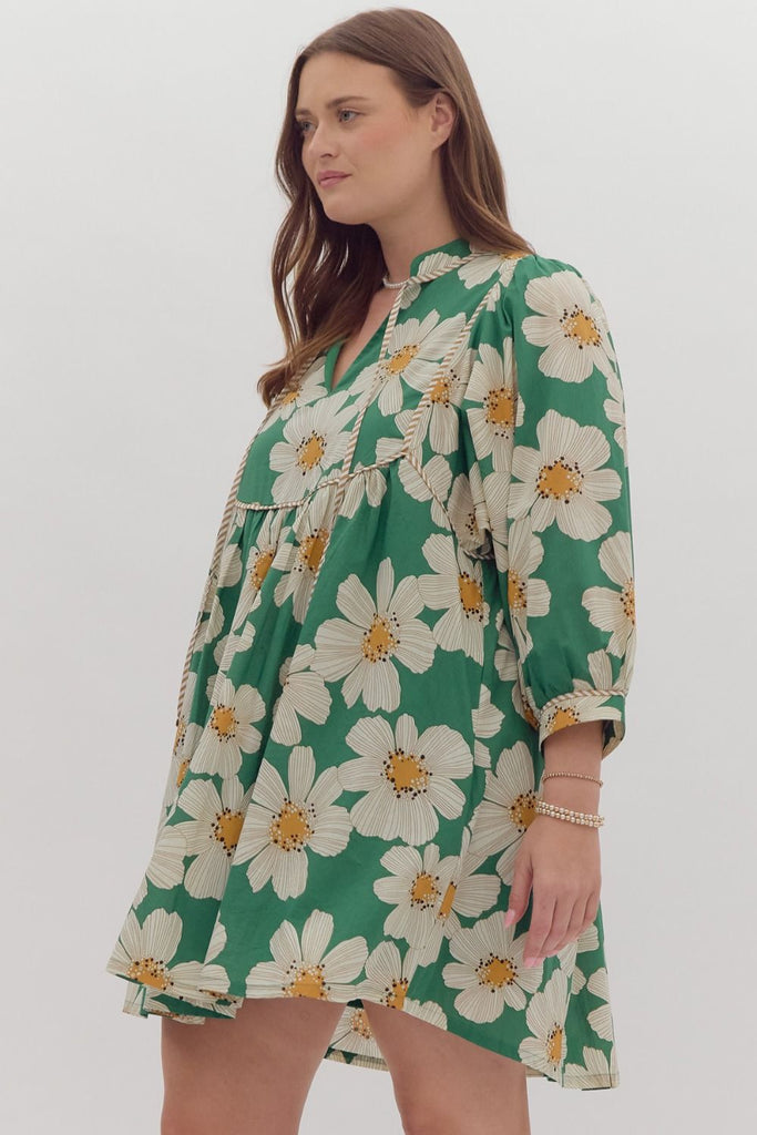 Green Marigold Dress - The Edit LLC