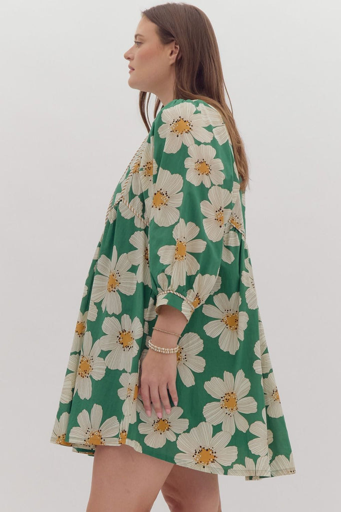Green Marigold Dress - The Edit LLC