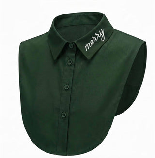 GREEN MERRY COLLAR *PRE ORDER LATE AUG SHIP* - The Edit LLC