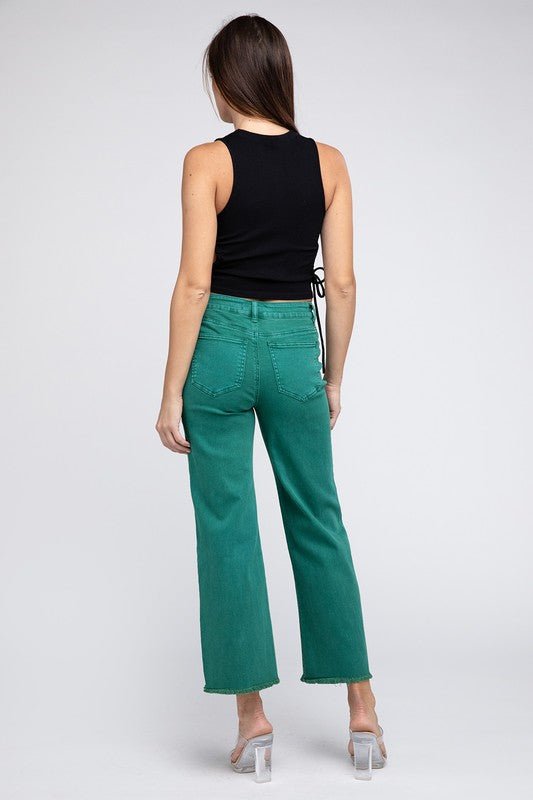 Green Want It That Way - Cropped Jeans - The Edit LLC