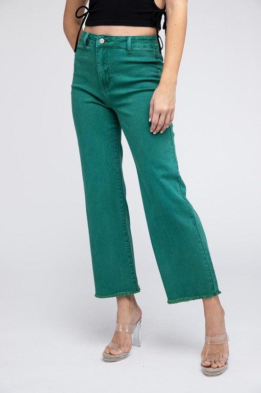 Green Want It That Way - Cropped Jeans - The Edit LLC