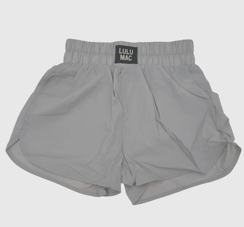 Grey Lulu Mac Shorts - The Edit LLC