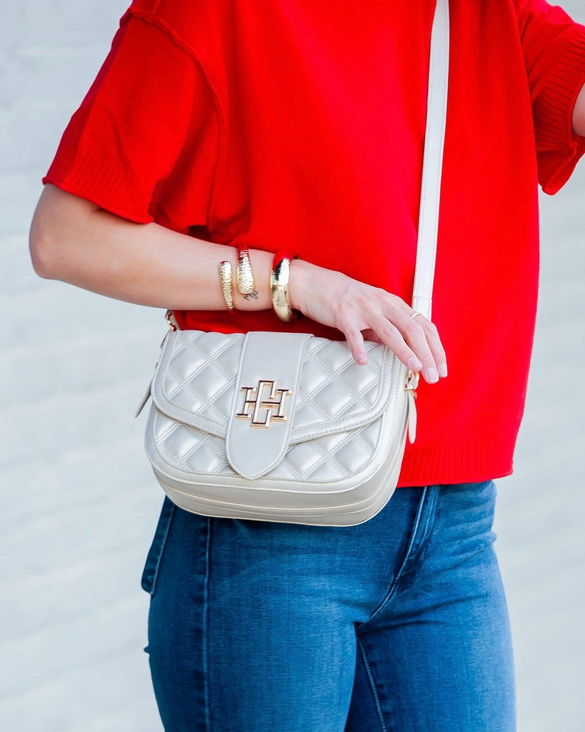 Griffin Crossbody Bag Pearl DQ: Default - The Edit LLC