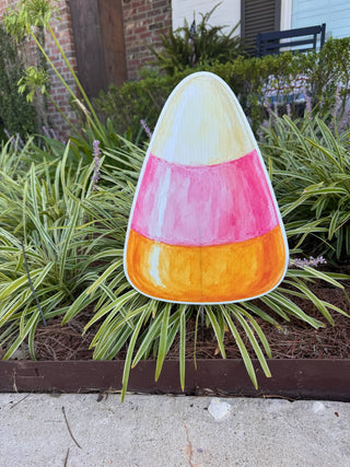 GROOVY Pop- Candy Corn Pink: Yard Sign - The Edit LLC