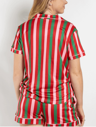 Gumdrop Short Sleeve Button Up Short Sleep Set - The Edit LLC